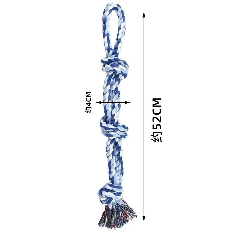 Knot Dog Toys Indestructible Durable Dog Chew Toys Tug Of War Interactive Toys Suitable For Medium And Large Dogs Pet Supplies - Image 2