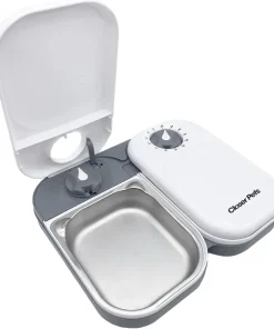Alternative view of C200 2 Meal TimerControlled Automatic Pet Feeder for Cats and Small Dogs with Stainless Steel Bowl Inserts and Ice Pack Designe