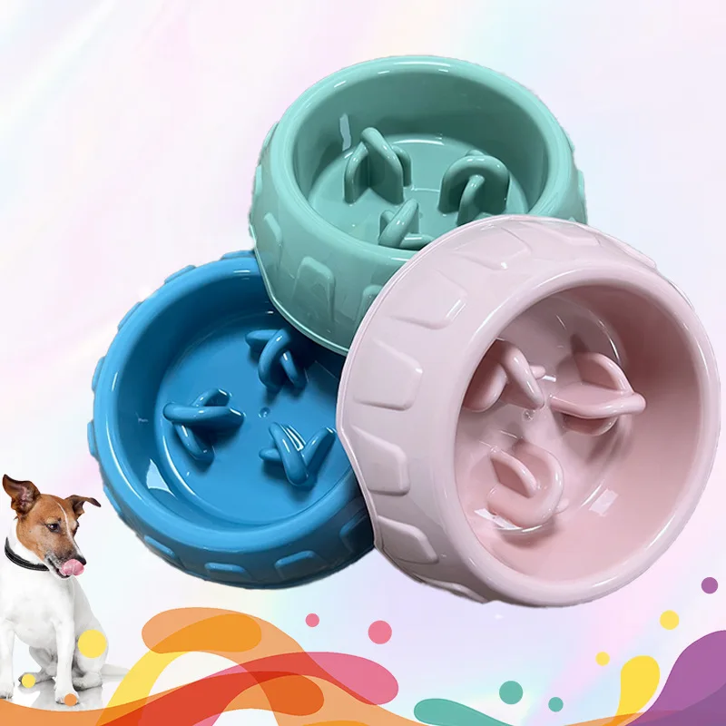 Non-Slip Slow Feeder Dog Bowl Anti-Choke Anti-Tip Pet Bowl for Small Medium Dogs Home Use - Image 2