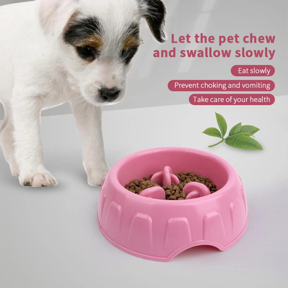 Non-Slip Slow Feeder Dog Bowl Anti-Choke Anti-Tip Pet Bowl for Small Medium Dogs Home Use - Image 3