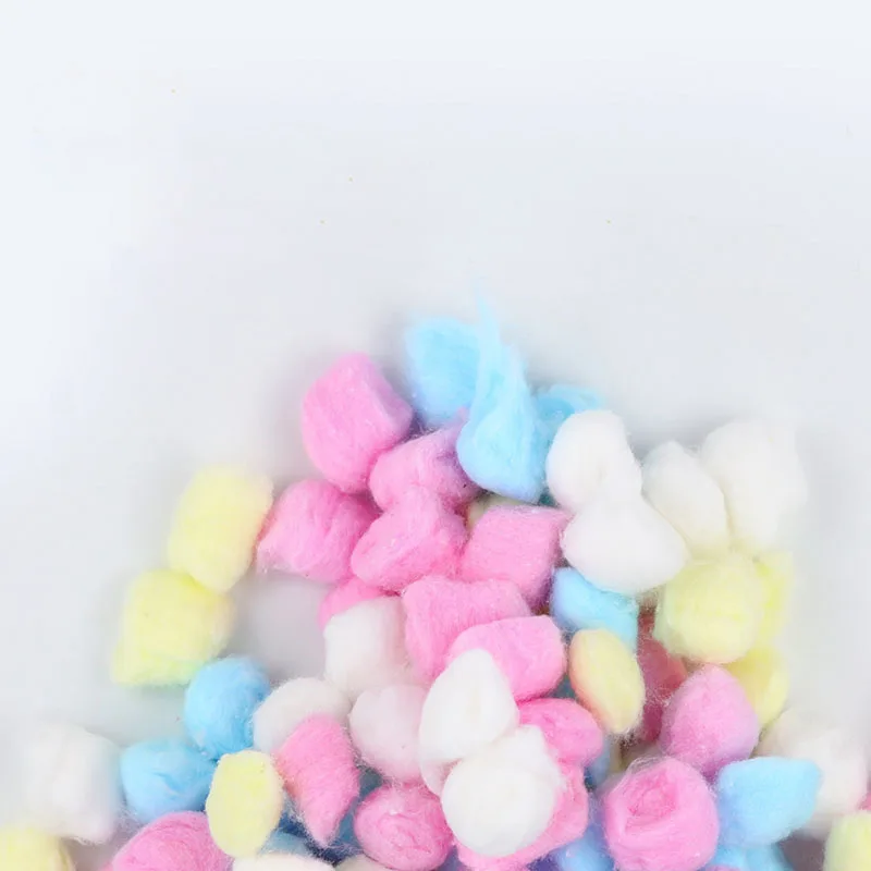 100pcs/pack Colorful Cotton Balls for Small Animal Cages - Hamster Rat Mouse Warm House Bedding Essential Pet Supplies Pack - Image 5