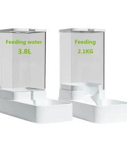Alternative view of Dog Automatic Feeder Transparent Automatic Gravity Cat Water Bowl High Capacity Food Storage Container Cat And Dog Accessories