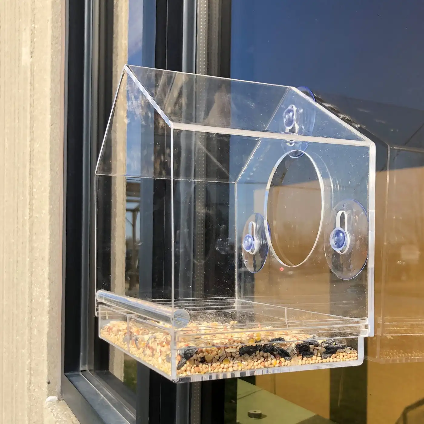 Window Bird House Feeder and 4 Extra Strong Suction Cups - Image 3