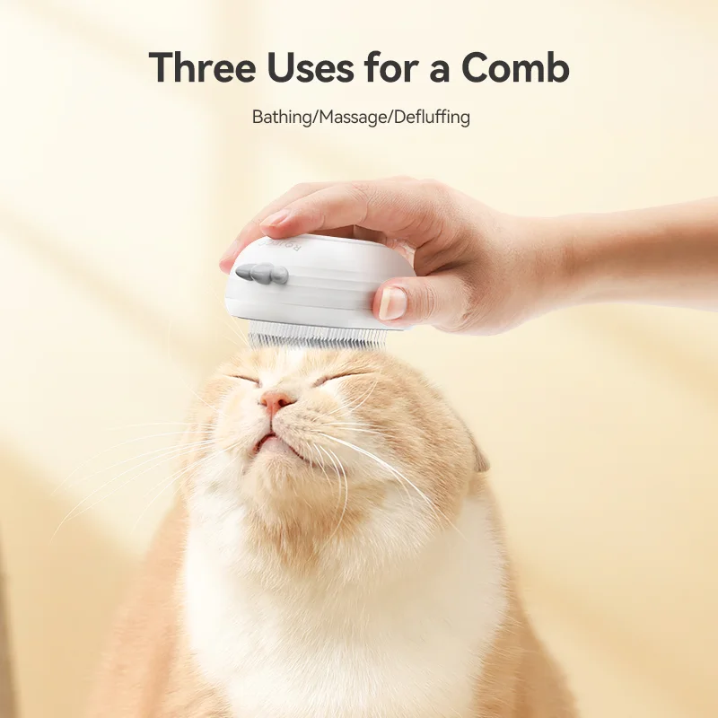 ROJECO Pet Steam Comb Cat Electric Spray Brushes for Dog Hair Removal Combs Pet Hair Grooming Tools Kitten Hair Removal Brushes - Image 5