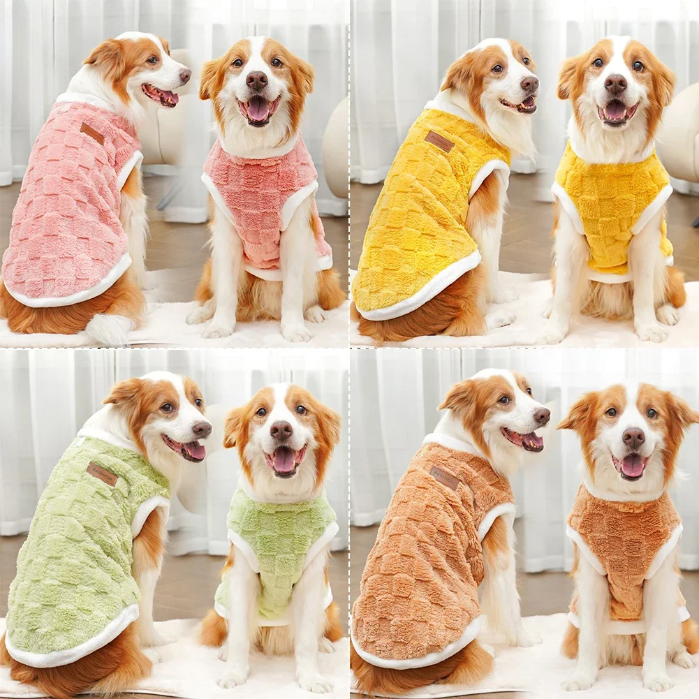 Big Dogs Clothes Winter Warm Sweater S-6XL Size Pet Clothing Golden Retriever Dog Coats Sweatshirt Pets Puppy Pullover Vest - Image 3