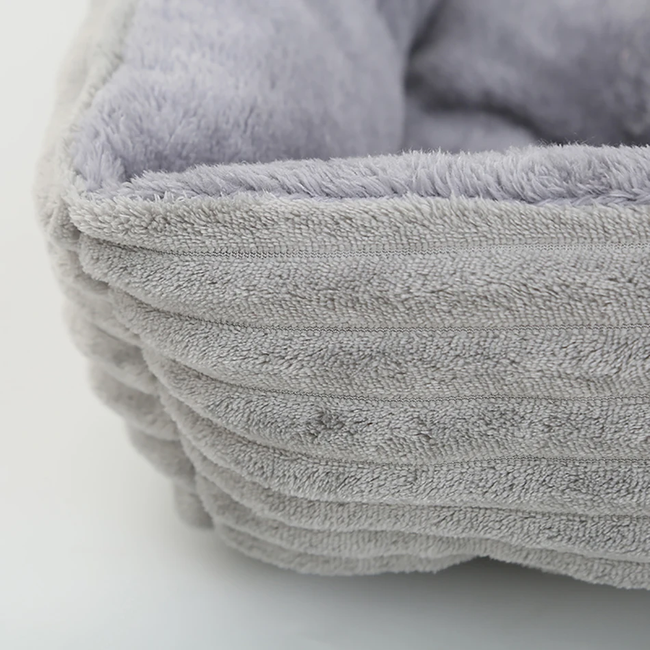 Bed for Dog Cat Pet Square Plush Kennel Medium Small Dog Sofa Bed Cushion Pet Calming Dog Bed House Pet Supplies Accessories - Image 5