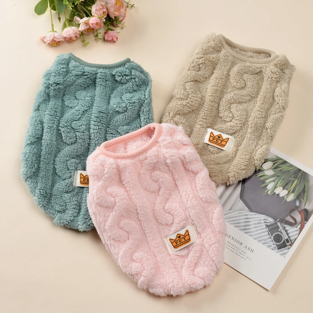 Soft Cat Clothes For Winter Autumn Warm Fleece Pet Plush Sweater Elastic Cozy Kitten Vest Coat For Small Medium Dogs Cats Sphynx - Image 4
