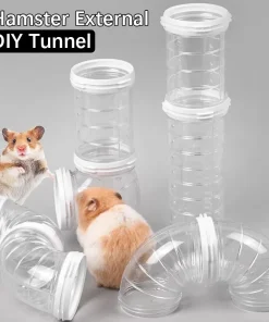 Alternative view of New Hamster Coop External Pipelines Can Be Randomly Spliced DIY Landscape Design Pipes Hamster Cage Modification Movement Tunnel