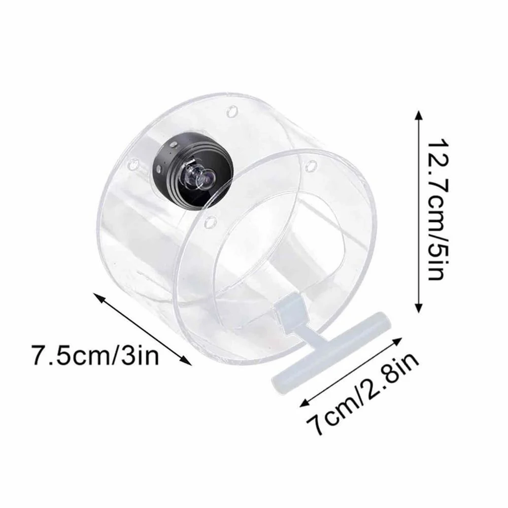 Smart Birds Hanging Feeder Transparent with Camera Bird House Pet Feeder 1080P HD Easy Installation for Outdoor Garden - Image 6