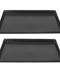 2pcs Pet Cage Tray For Small Dogs Rabbits Birds Reusable Plastic Leak-Proof Replacement Litter Tray Dog Crate Pan Bird Cage