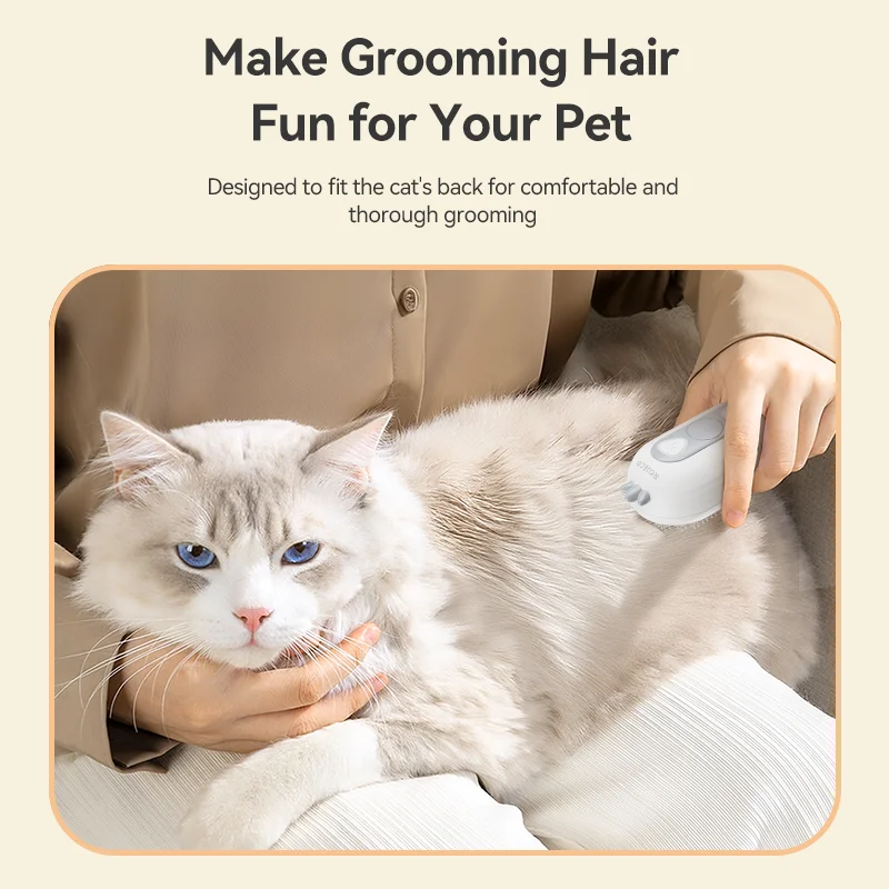 ROJECO Pet Steam Comb Cat Electric Spray Brushes for Dog Hair Removal Combs Pet Hair Grooming Tools Kitten Hair Removal Brushes - Image 3