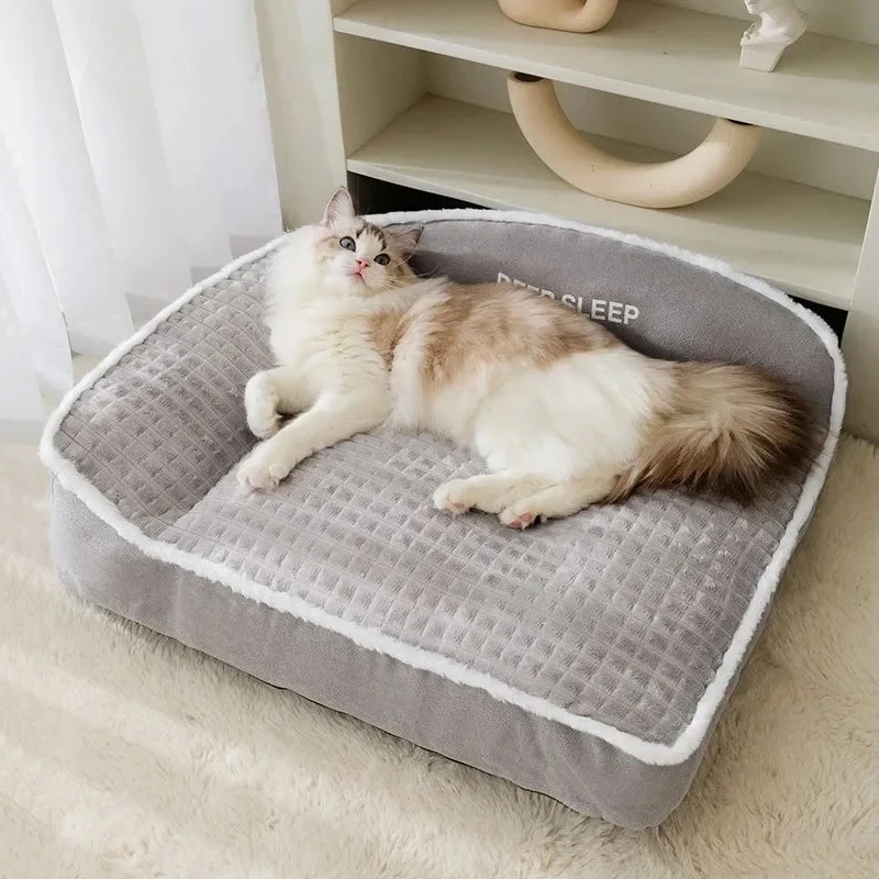 Pet Bed for Dog Winter Bedding Dogs Halloween Cats Christmas Sofa Warm Small Baskets Puppy Medium Large Pets Accessories Blanket - Image 2