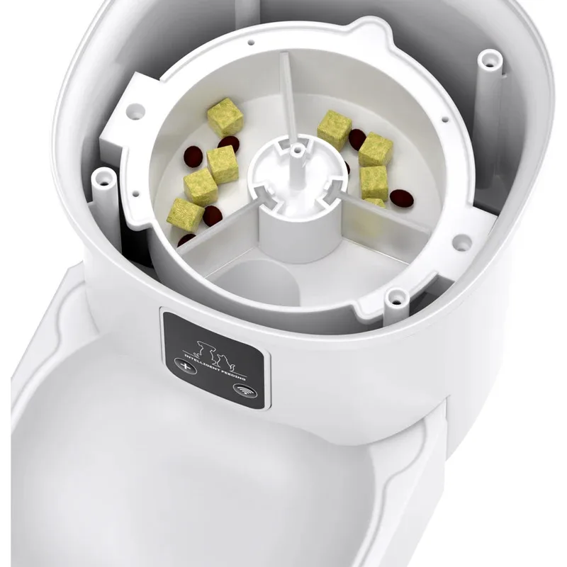 Smart Automatic Pet Feeder 4L APP/Button Control for Cats & Dogs, Timer Feeder with Voice Recorder, Perfect for Travel/Vacation - Image 3