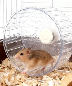 Silent Hamster Exercise Wheel Double Bearing Spinner Running Toy Small Animal Cage Accessories for Mice Hamsters Gerbils Pets