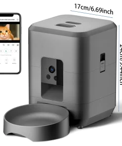 Alternative view of Smart Automatic Pet Feeder with HD Camera & App Control